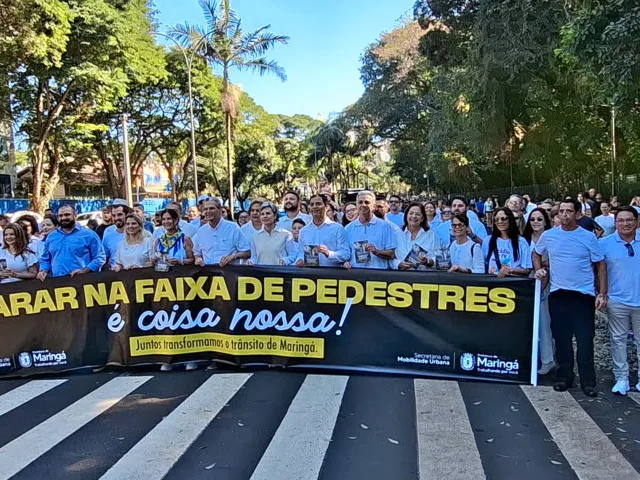 Prefeitura de Maringá lança campanha "É coisa nossa" por um trânsito mais seguro