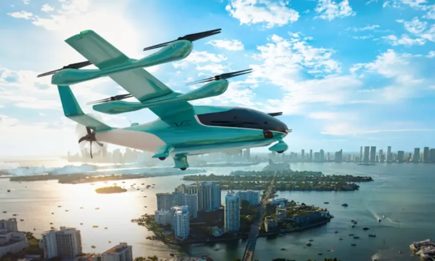 Aeronave elétrica de decolagem e pouso vertical (eVTOL)
