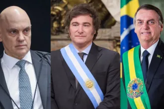 Moraes nega pedido de visita de Javier Milei a Jair Bolsonaro em prisão domiciliar