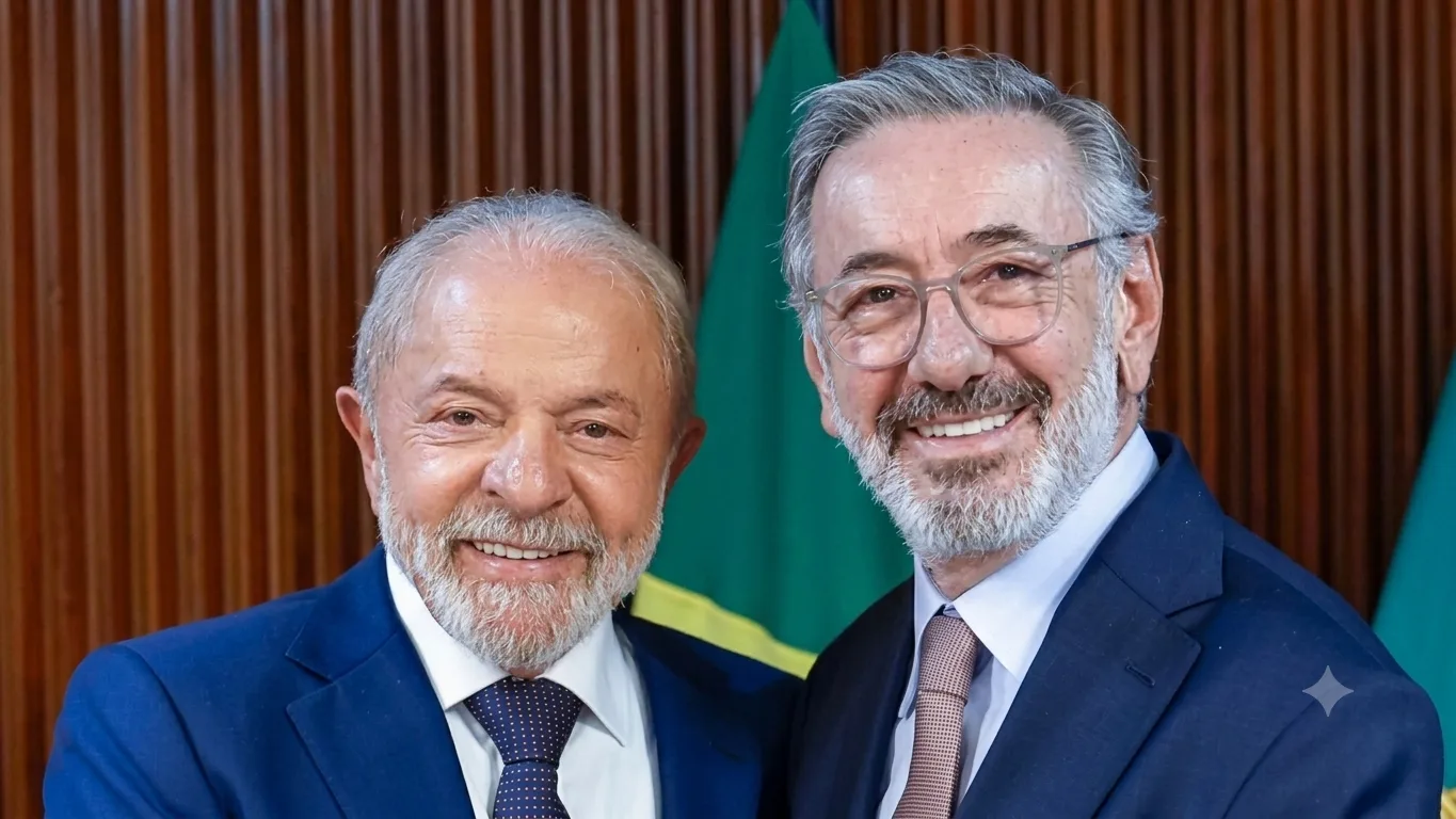 Presidente Lula e o ministro do Desenvolvimento, Indústria, Comércio e Serviços (MDIC), Márcio Elias Rosa