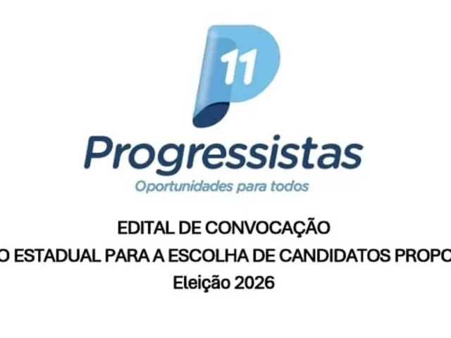 Progressistas convoca convenção para o dia 20; chapa majoritária será definida em 5 de agosto