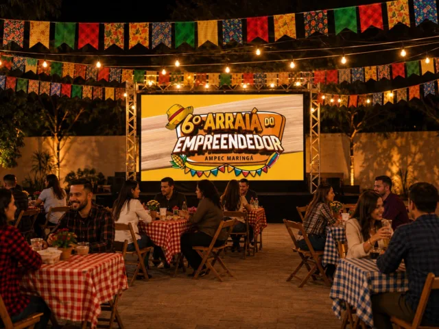6º Arraiá do Empreendedor reúne pequenos negócios de Maringá em festa julina 