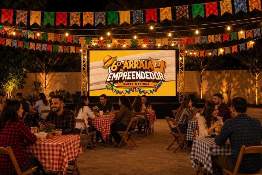 6º Arraiá do Empreendedor reúne pequenos negócios de Maringá em festa julina 