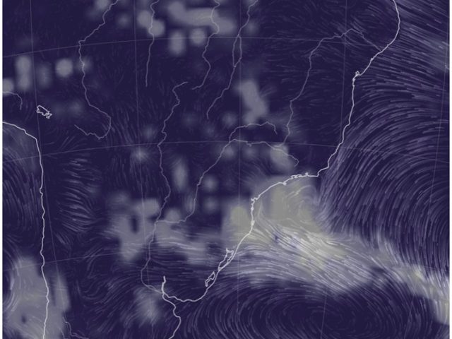 Frente fria e baixa pressão mantêm alerta para temporais no Paraná, aponta Simepar