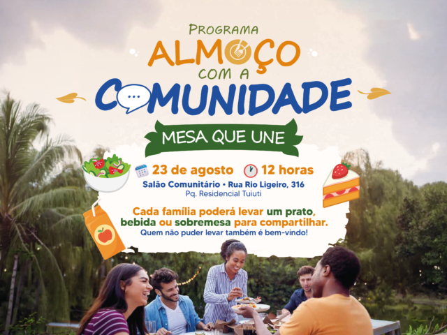 Projeto Almoço com a Comunidade – Mesa que Une