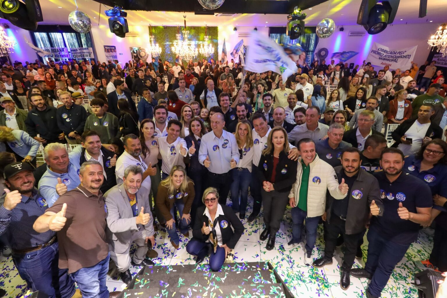 Maria Victoria (PP) lançou sua campanha neste domingo (23), em Curitiba