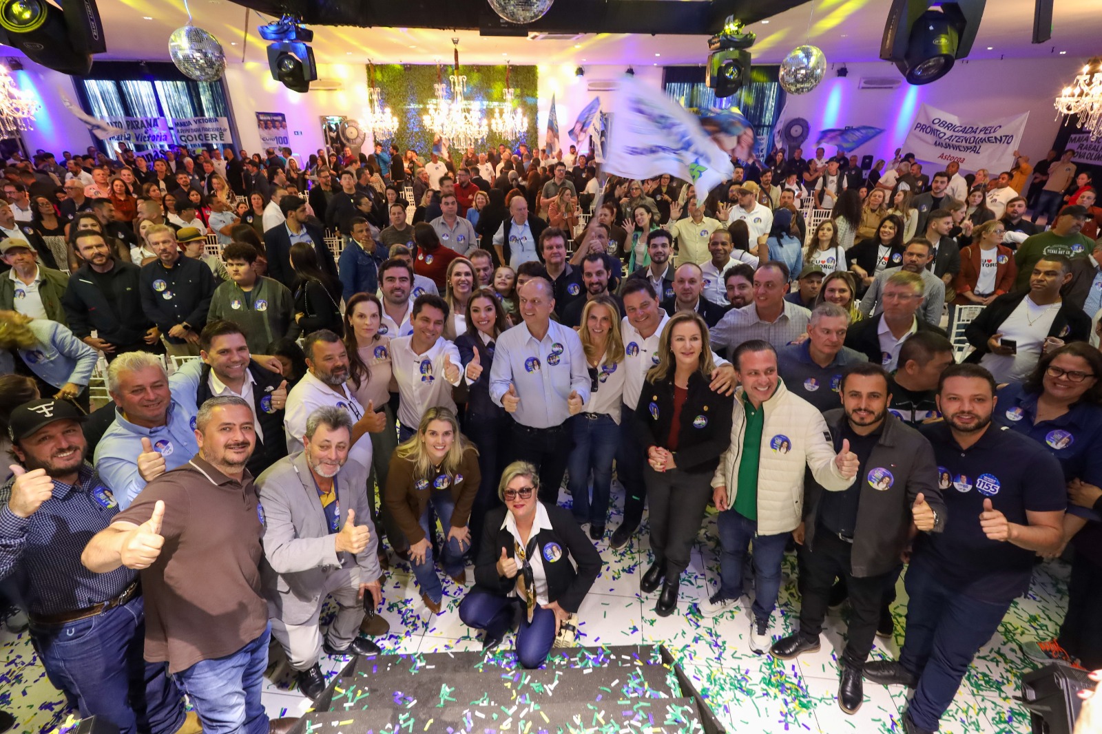 Maria Victoria (PP) lançou sua campanha neste domingo (23), em Curitiba