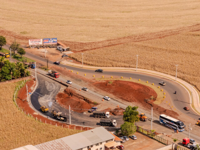 Prefeitura de Maringá orienta condutores sobre trecho em obras que dá acesso à PR-317