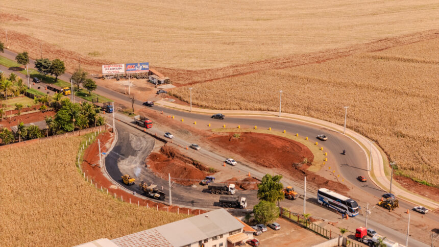 Prefeitura de Maringá orienta condutores sobre trecho em obras que dá acesso à PR-317