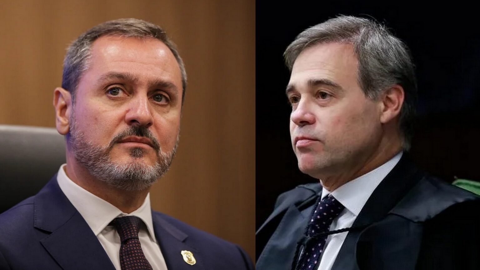 Diretor-geral da Polícia Federal (PF), Andrei Rodrigues e o ministro André Mendonça (STF)