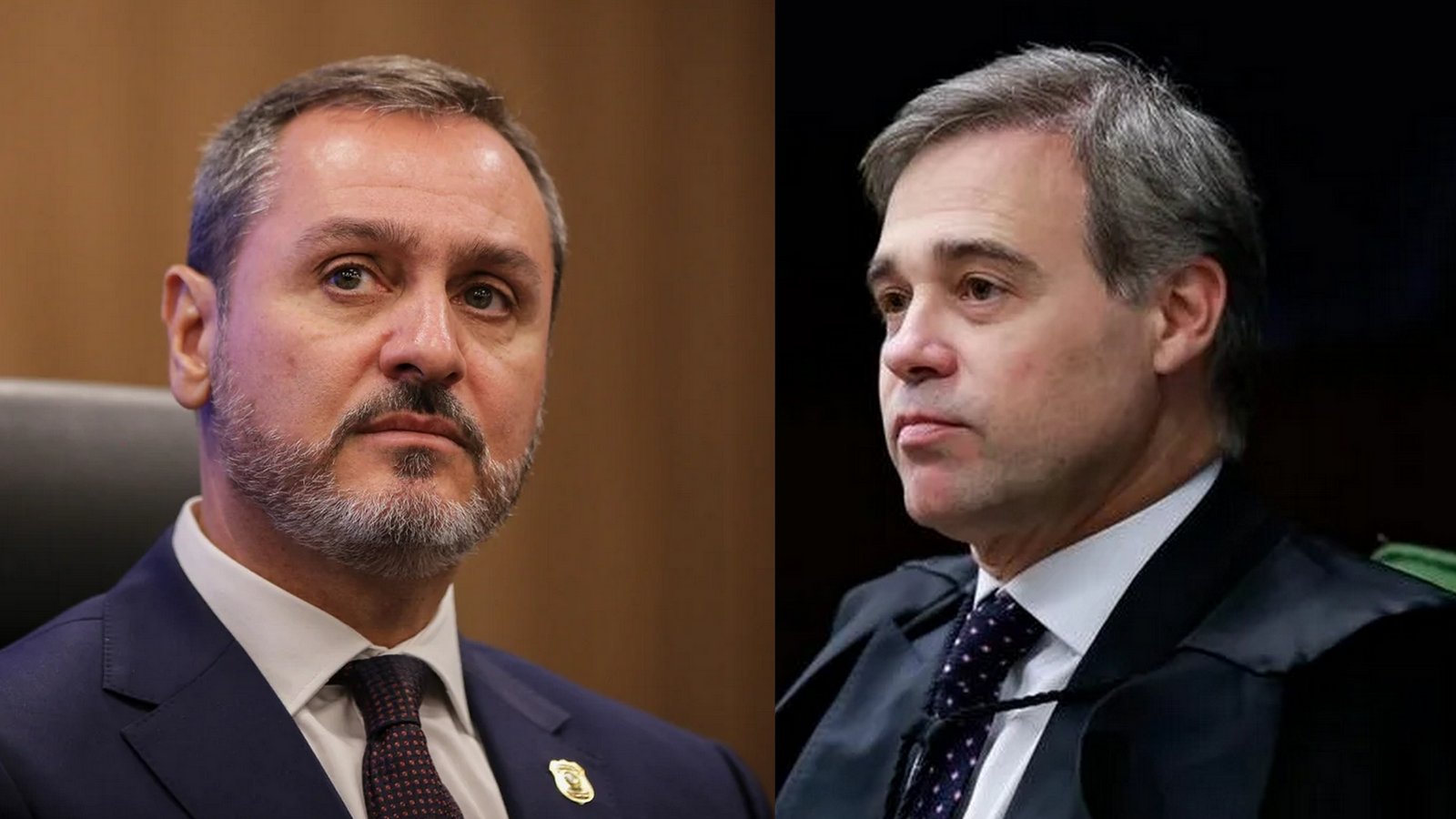 Diretor-geral da Polícia Federal (PF), Andrei Rodrigues e o ministro André Mendonça (STF)