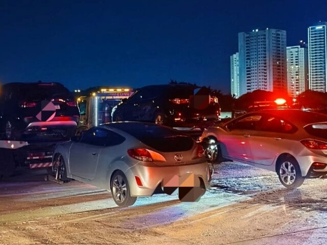 Operação conjunta entre Guarda Municipal, Semob e Polícia Militar apreende veículos na pista do antigo aeroporto