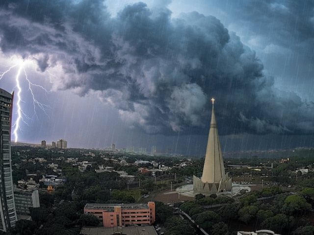 alerta amarelo para tempestades