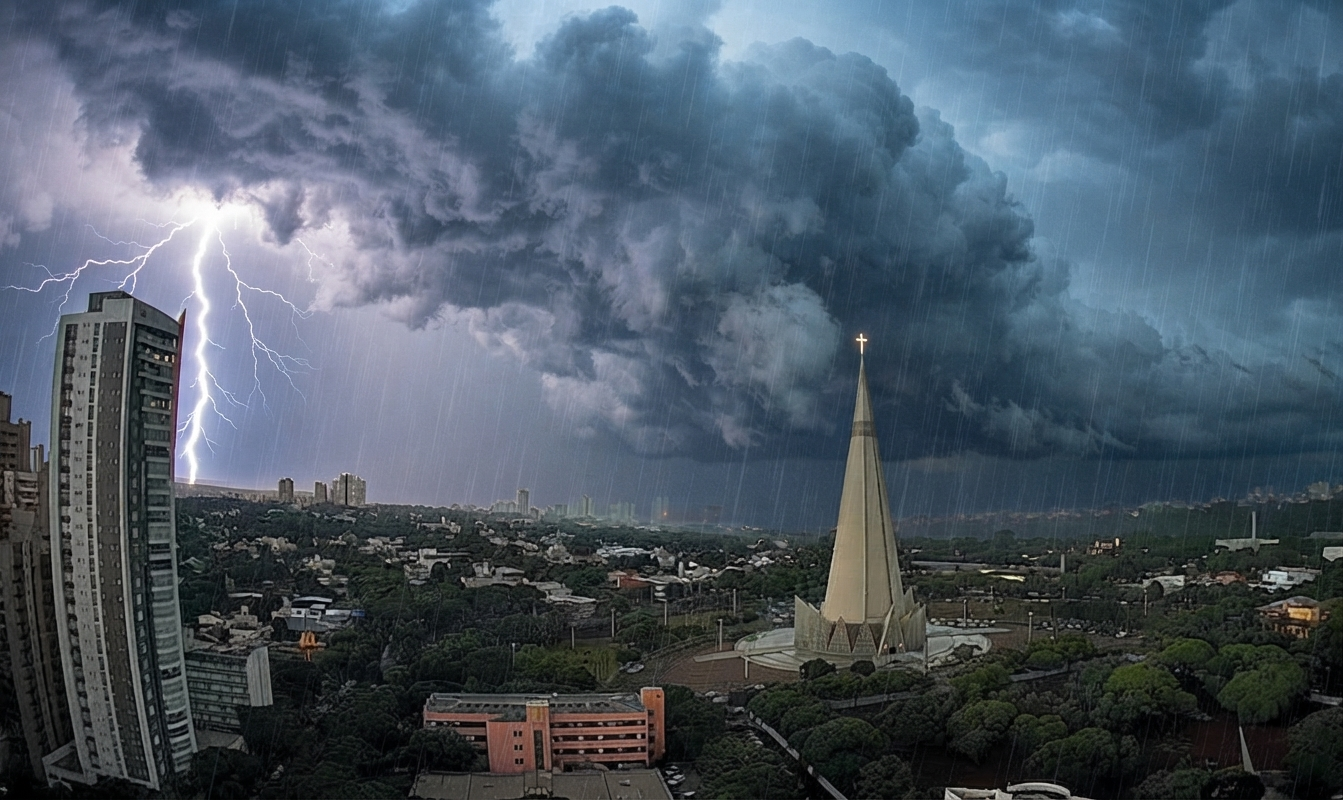 alerta amarelo para tempestades