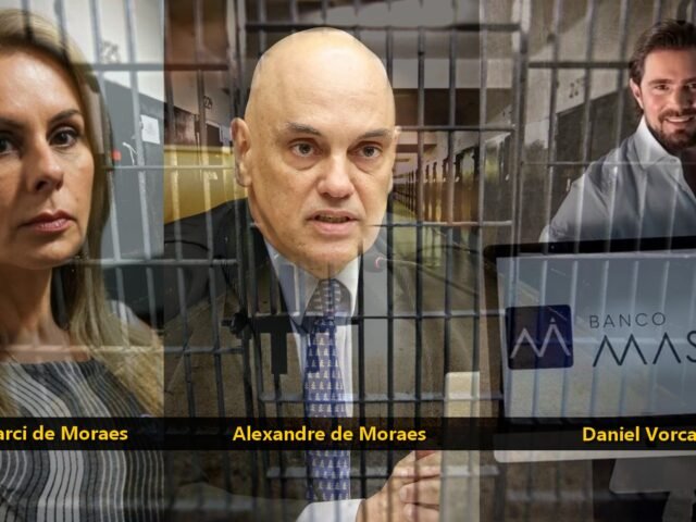 Viviani Barci, Alexandre de Moraes do STF e Daniel Vorcaro do Banco Master