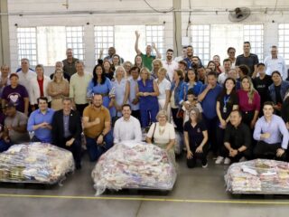 Entidades assistenciais recebem alimentos arrecadados na Prova Rústica Tiradentes 2025