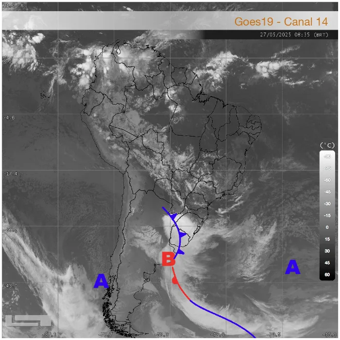 Previsão do Tempo: Frente fria avança sobre o Estado