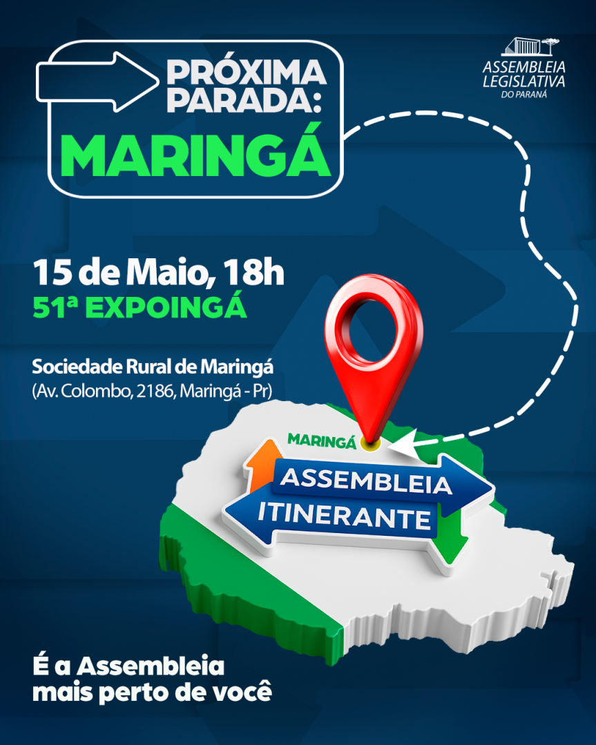 Assembleia Itinerante realiza 22ª Sessão Especial em Maringá na 51ª Expoingá