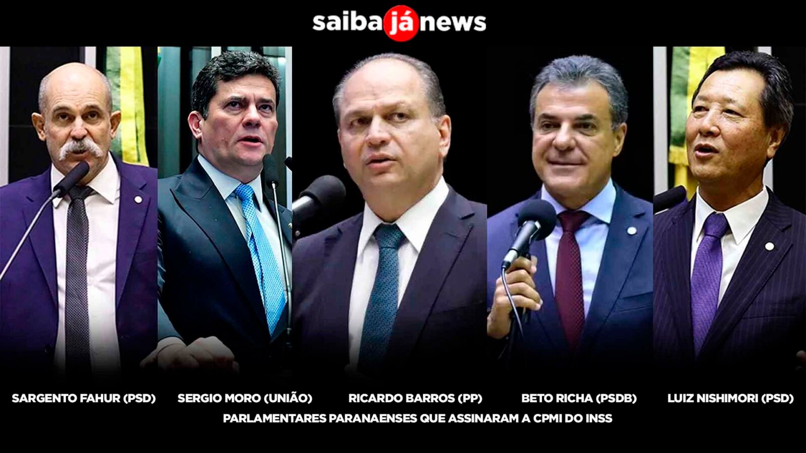 Moro, Barros e Richa entre os 22 parlamentares do Paraná que assinaram a CPMI do INSS para investigar fraudes bilionárias. Veja a lista completa dos deputados e senadores paranaenses que apoiam a apuração.