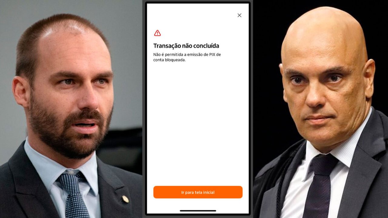 Eduardo Bolsonaro, conta da esposa, Heloísa e Alexandre de Moraes