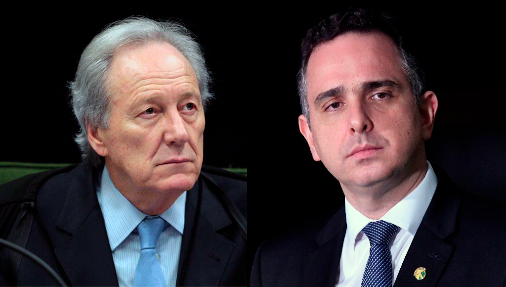 Ministro do STF Ricardo Lewandowski e o senador Rodrigo Pacheco