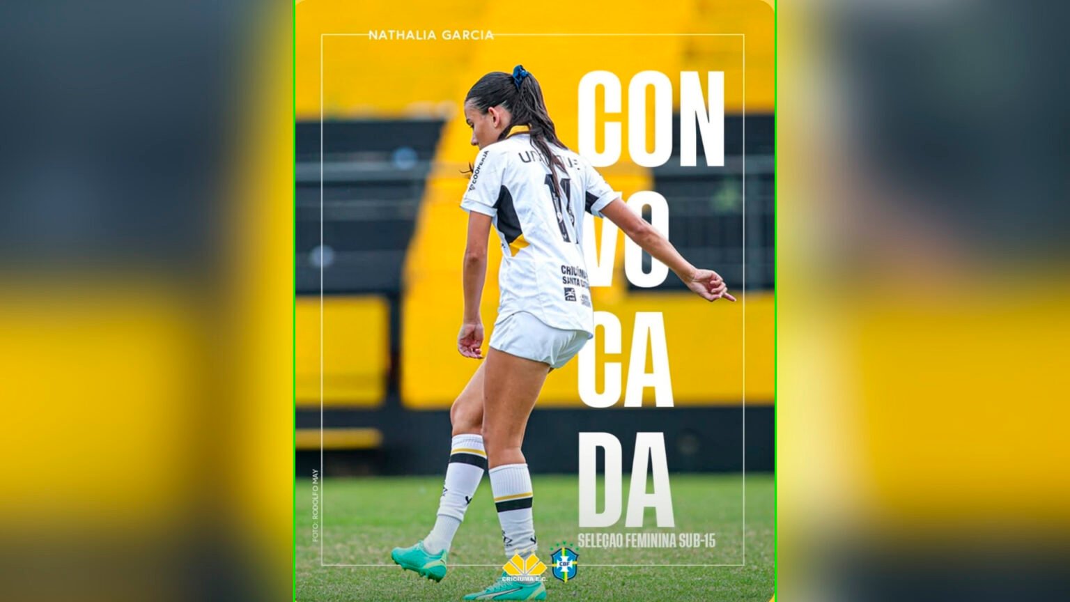 Talento de Maringá brilha no futebol feminino: Nathália, de 14 anos, convocada para a Seleção Brasileira!
