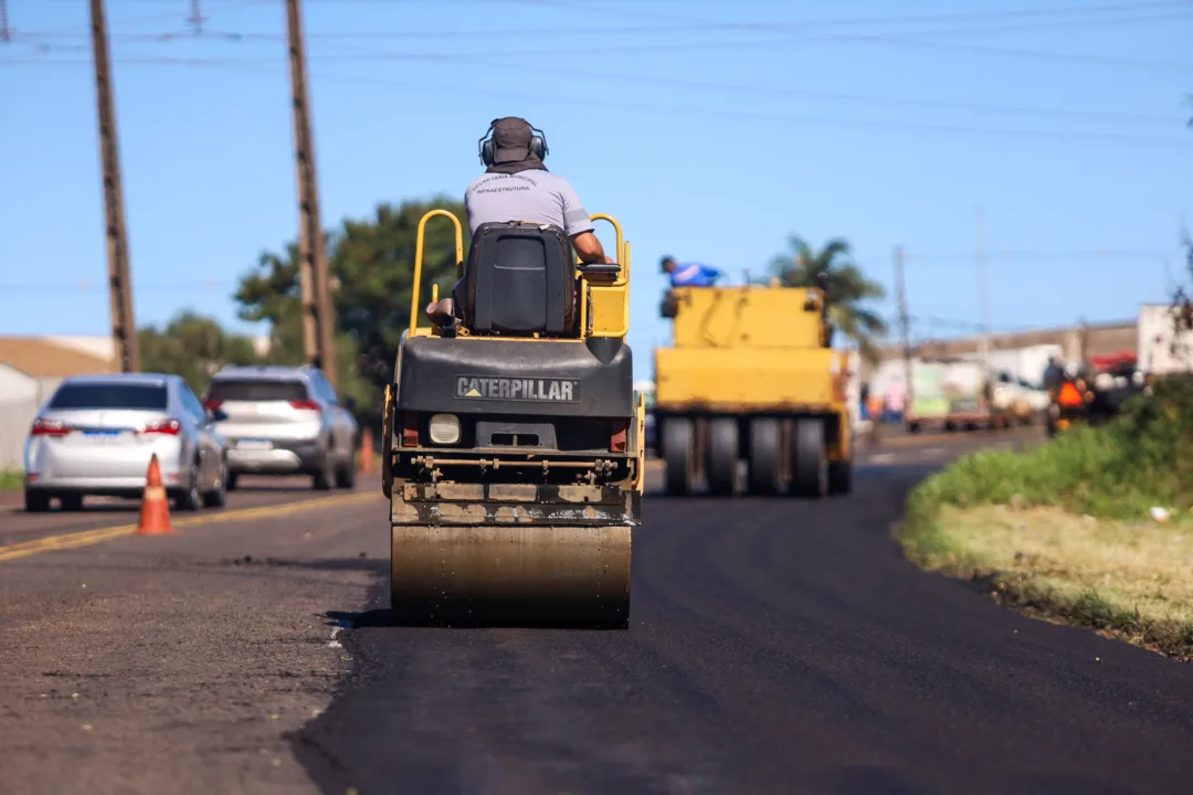 Prefeitura segue com operação de manutenção asfáltica no Contorno Sul