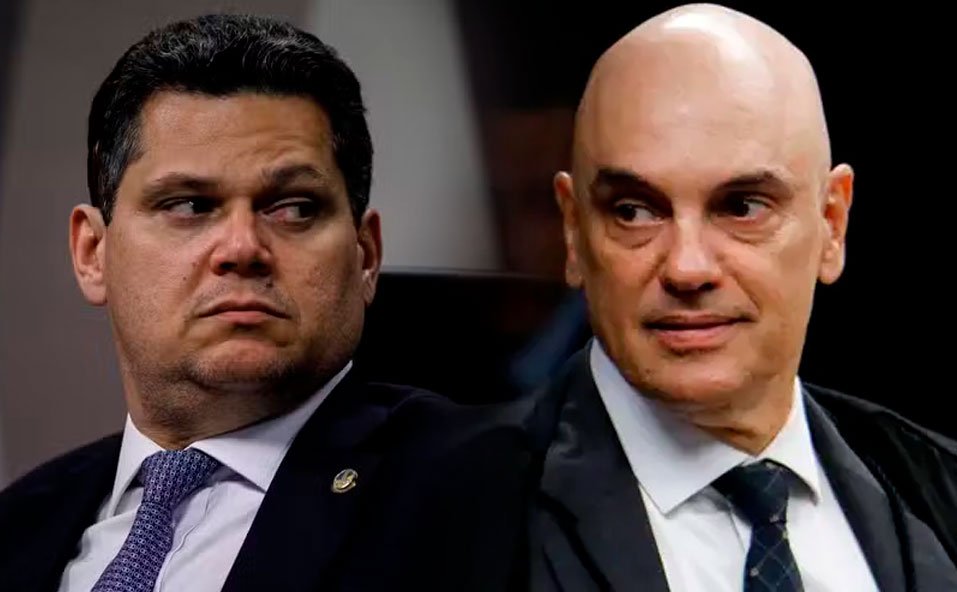 Presidente-do-Senado,-Davi-Alcolumbre-(União-AP)-e-o-ministro-do-STF,-Alexandre-de-Moraes