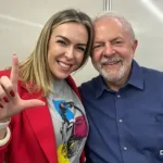 A empresária e lobista Roberta Luchsinger e o presidente Luiz Inácio Lula da Silva