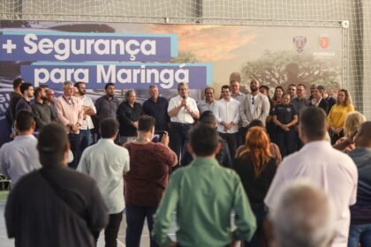 Floriano mais segura! Maringá inaugura base da Guarda Civil Municipal com patrulhamento 24h e telefone direto para a comunidade. Mais segurança e agilidade!
