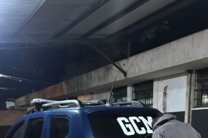 Guarda Municipal de Sarandi prende ladrão que furtava fios no centro da cidade