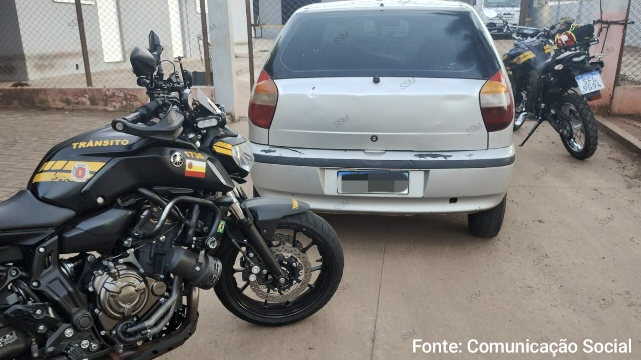 Carro de passeio com placa de caminhão é flagrado circulando em Maringá