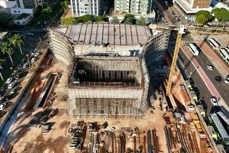 Construção da Ópera Oscar Niemeyer
