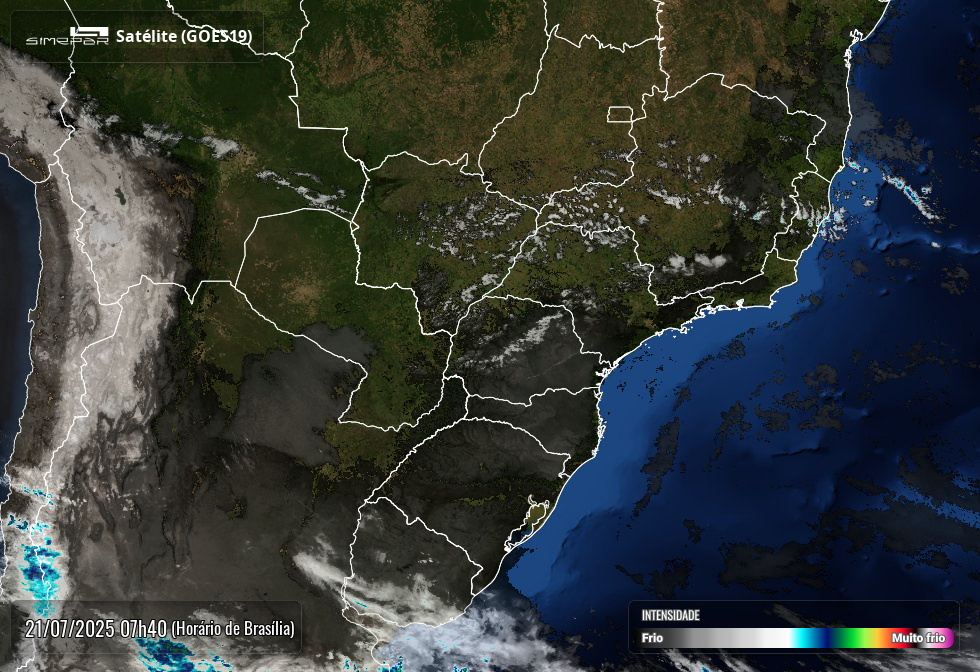 Previsão do tempo Simepar