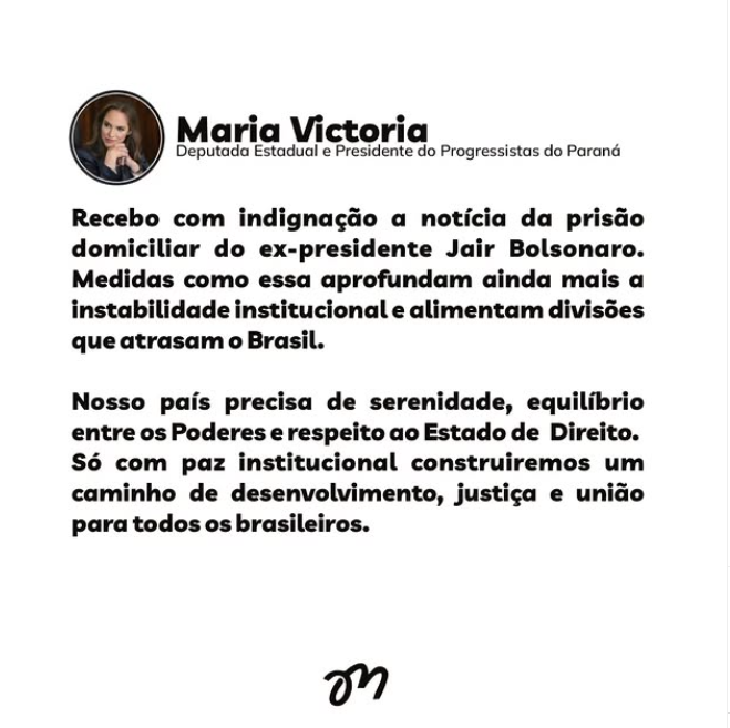 atinho Junior e Maria Victoria reagem à prisão de Bolsonaro decretada por Moraes