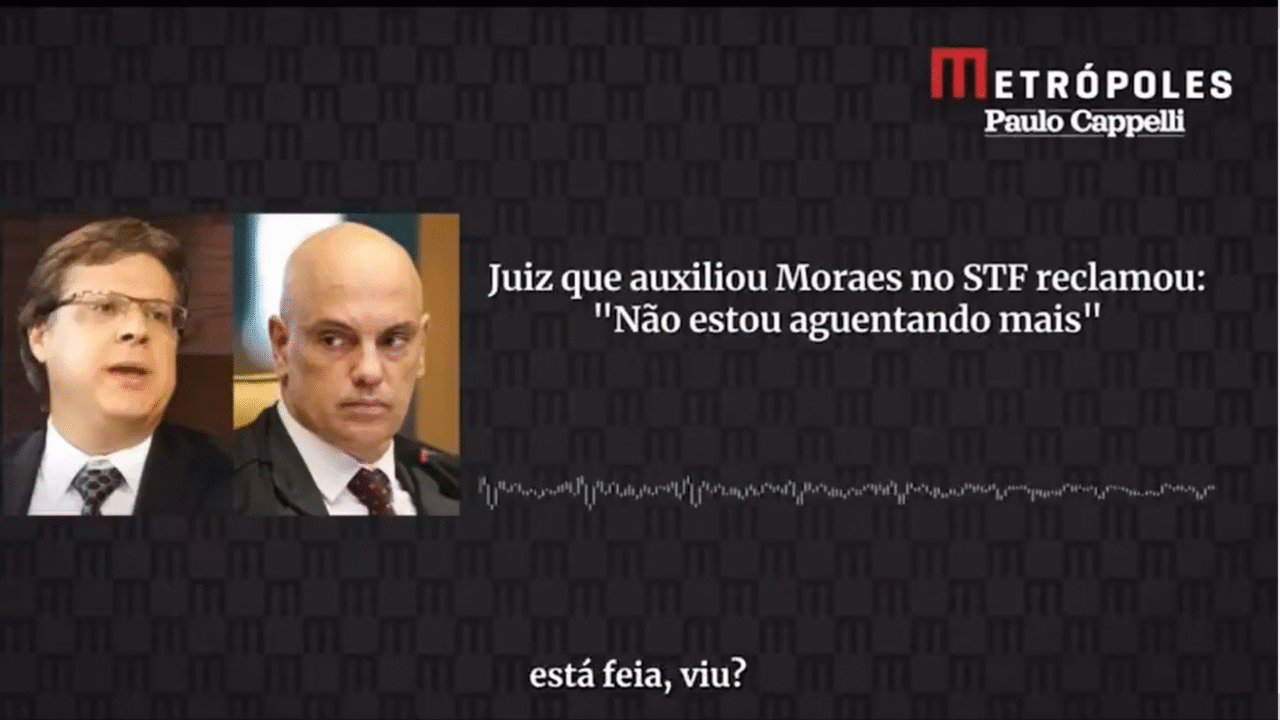 Airton Vieira, ex-auxiliar de Moraes no STF relata desgaste em áudio
