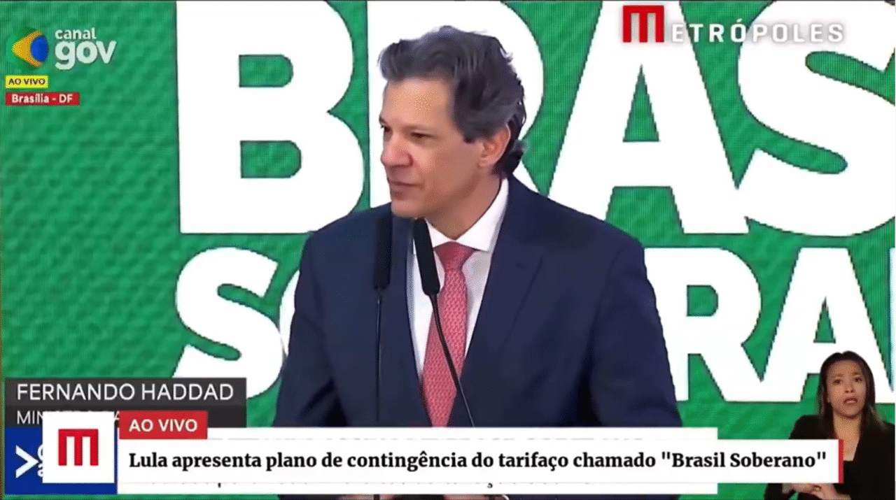 Ministro da Fazenda, Fernando Haddad ataca EUA