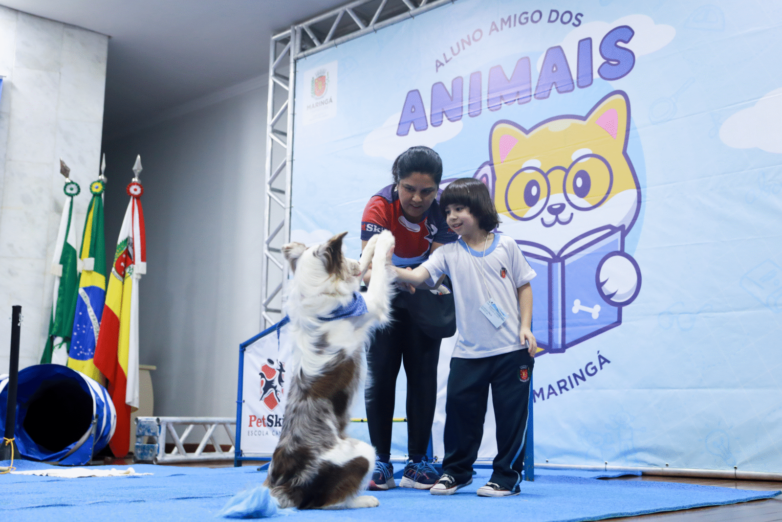 O projeto ‘aluno Amigo dos Animais’ tem o objetivo de promover a conscientização sobre os cuidados com os pets e guarda responsável (Credito: Arquivo/PMM)