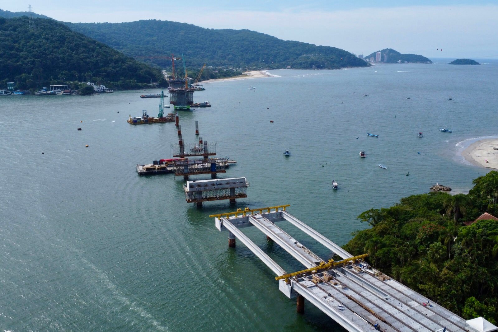 Obras da Ponte de Guaratuba Avançam com 55,7% de Execução no Litoral do Paraná