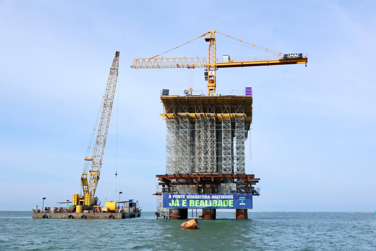 Obras da Ponte de Guaratuba Avançam com 55,7% de Execução no Litoral do Paraná