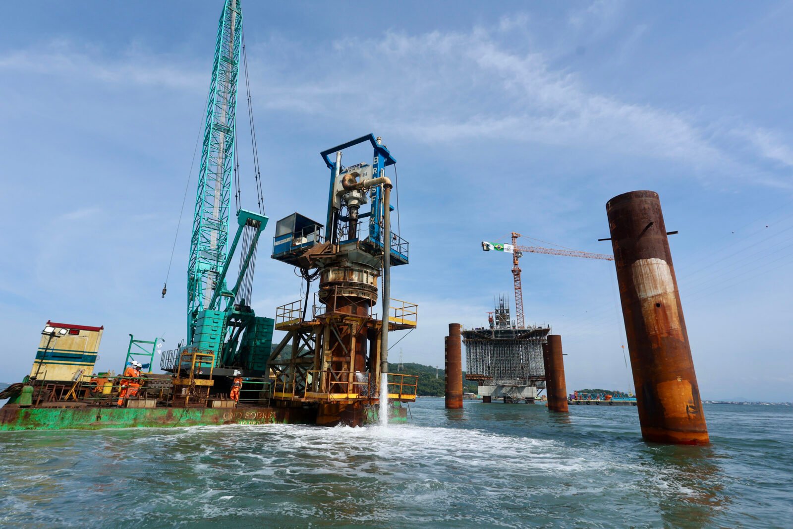 Obras da Ponte de Guaratuba Avançam com 55,7% de Execução no Litoral do Paraná