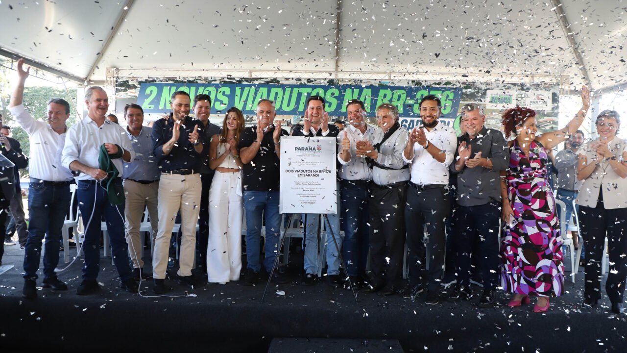 Governo do Estado inaugura viadutos em Sarandi que vão conectar a cidade e aliviar o trânsito na divisa com Maringá