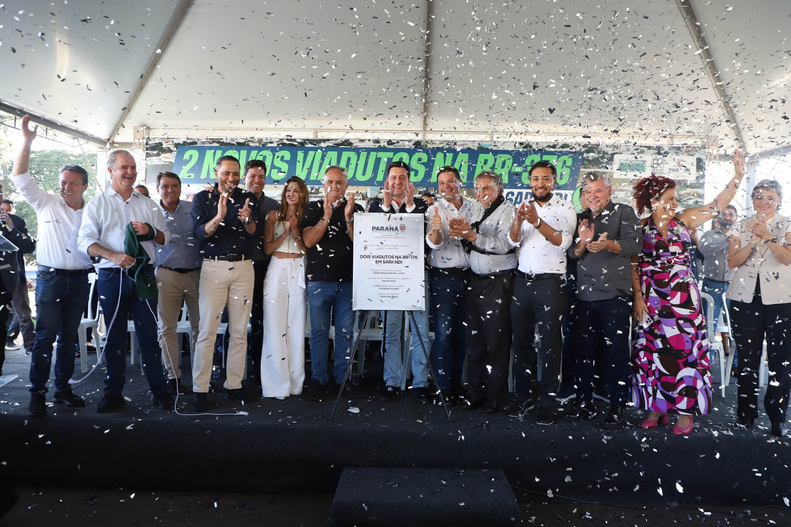 Governo do Estado inaugura viadutos em Sarandi que vão conectar a cidade e aliviar o trânsito na divisa com Maringá