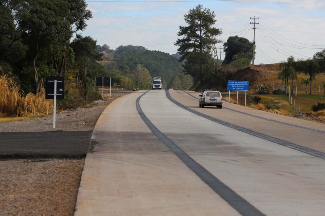 Padrão de primeiro mundo! Paraná conclui modernização da rodovia PRC-280 com 140 quilômetros de concreto