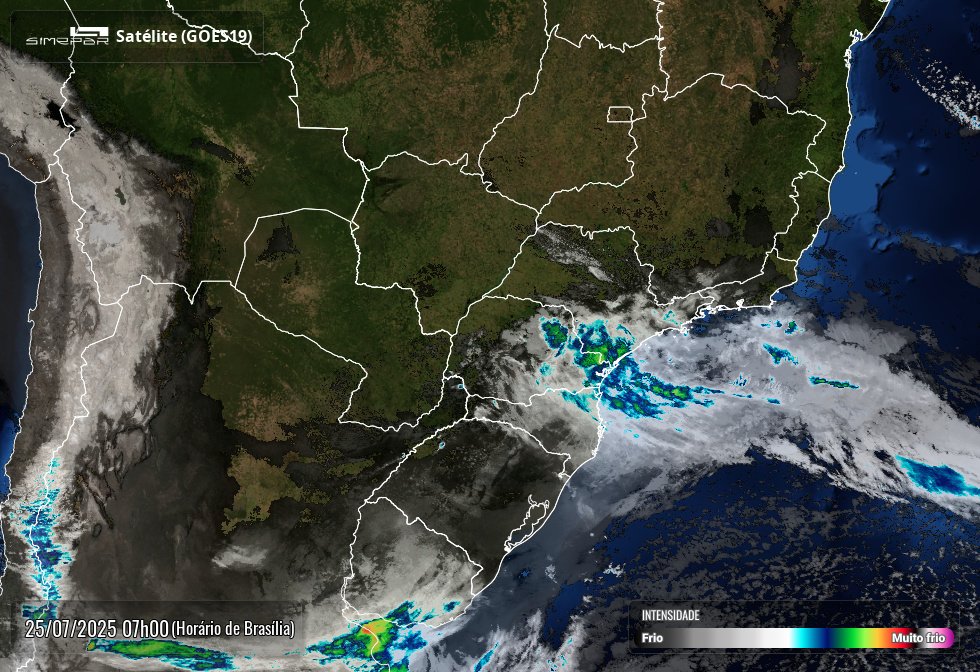 Previsão do tempo: chuva intensa e frio no Paraná