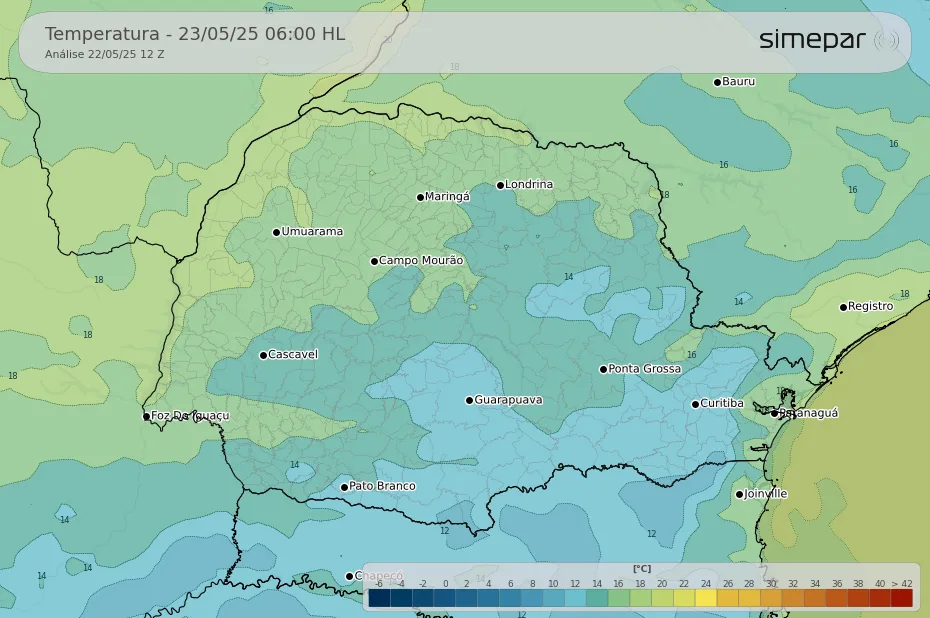 Instabilidade marca o fim de semana no Paraná. Segundo o SIMEPAR, há previsão de chuvas fracas e pancadas isoladas em algumas regiões, enquanto outras terão sol e calor. Confira a previsão completa