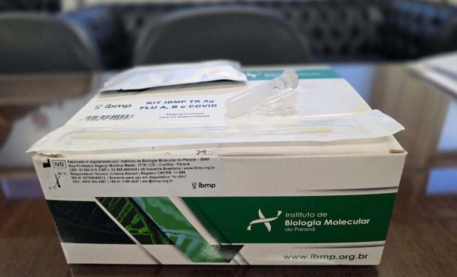 Estado vai distribuir nesta semana 100 mil testes rápidos para Influenza A, B e Covid-19