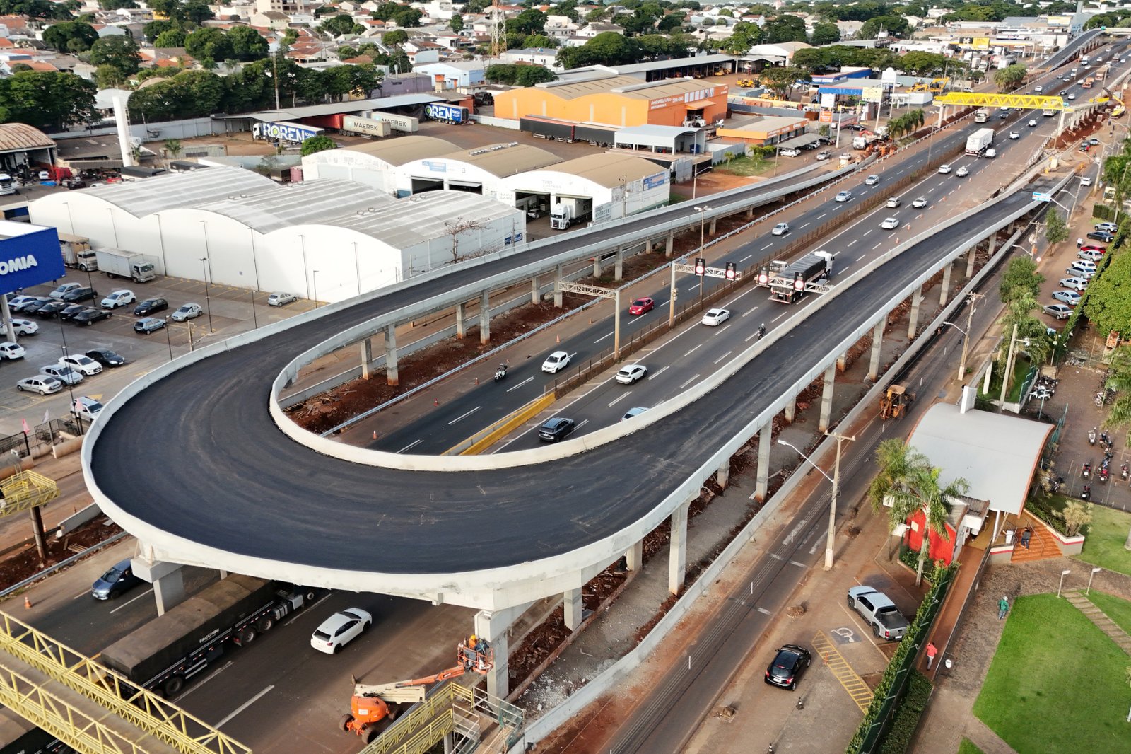 Novos viadutos de Sarandi já estão com estruturas concluídas; obra entra na reta final