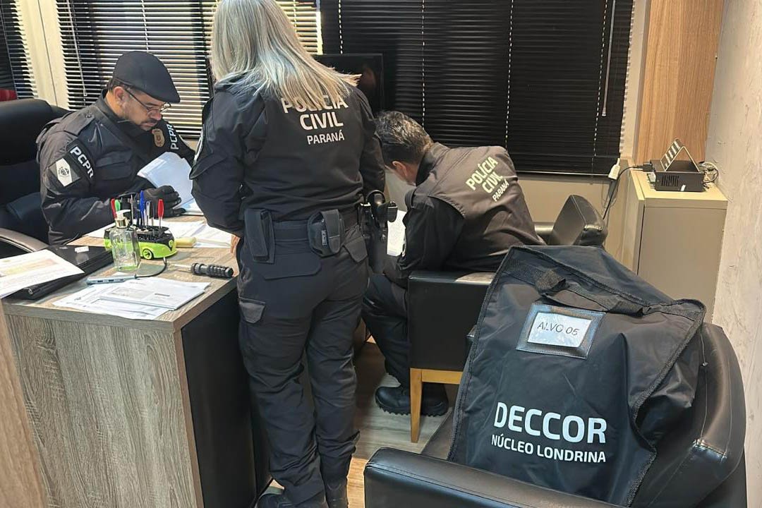 Polícia Civil deflagra operação contra sonegação fiscal e falsidade ideológica no Norte do Paraná